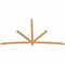 Ekena Millwork Alberta Timber Gable Bracket, Western Red Cedar, 108"W x 63"H x 1 1/2"D x 3 1/2"F, 14/12 Pitch GBW108X63X0204ALB00SWR - alternate 4